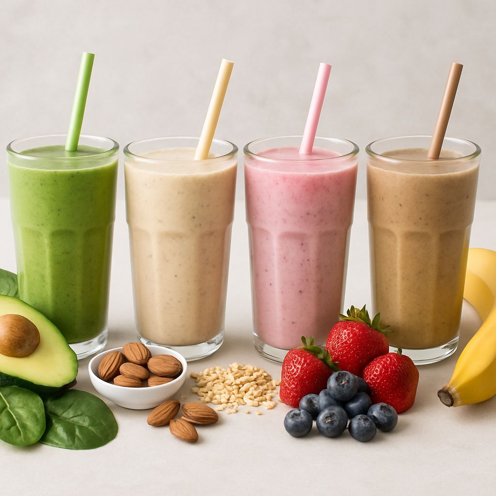 Four health meal replacement shakes